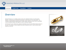 Tablet Screenshot of diamondproductsllc.com